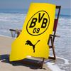 1pc B-BVB Beach Towel, Beach and Seaside Swimming Pool Equipment, Fashion Pattern, Rectangular, Travel Essentials