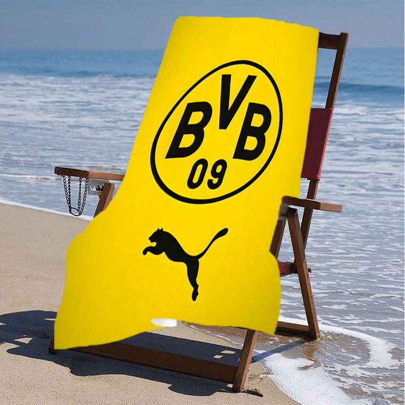 1pc B-BVB Beach Towel, Beach and Seaside Swimming Pool Equipment, Fashion Pattern, Rectangular, Travel Essentials