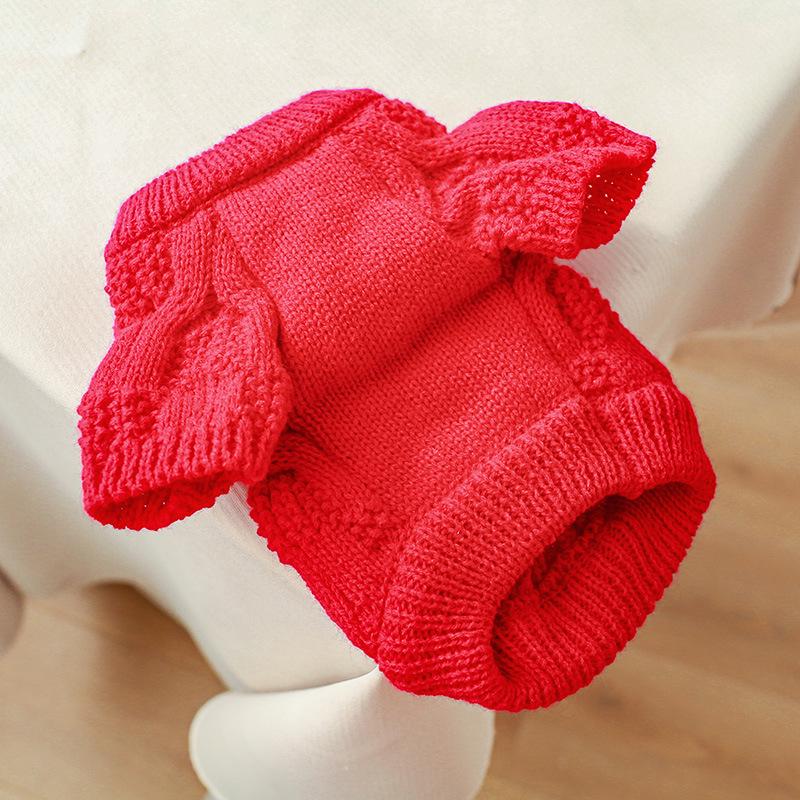 Pet Bowknot Sweater - New Year Dog & Cat Apparel