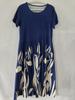 Frauen Lose Sommer Floral Vintage Sexy Rüschen Tasche Kleid