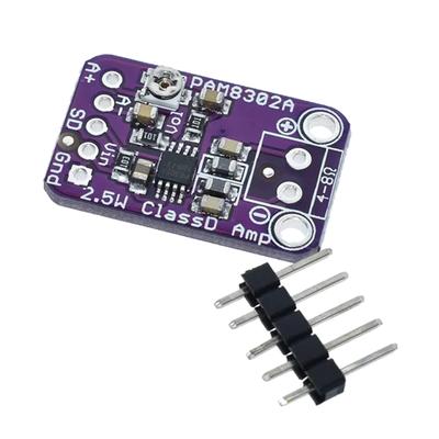 PAM8302A 2.5W Auditory Amplifier Board for DIY Projects with Short Circuits Protections and Energy Efficiency