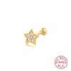 S925 Sterling Silver Piercing Earbone Stud Pinna Stud Earring Zircon Body Earring Flower Snowflake Stud Earrings Europe and America 2026