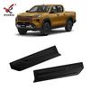 Fits 26 Toyota Hilux models: Modified Rear Tailgate Bowl Handle Trim Strips.