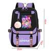 Kpop Witch Hunting Group Saja Boys Peripheral Printed Backpack Backpack, Student Campus Fur Ball Backpack CLE