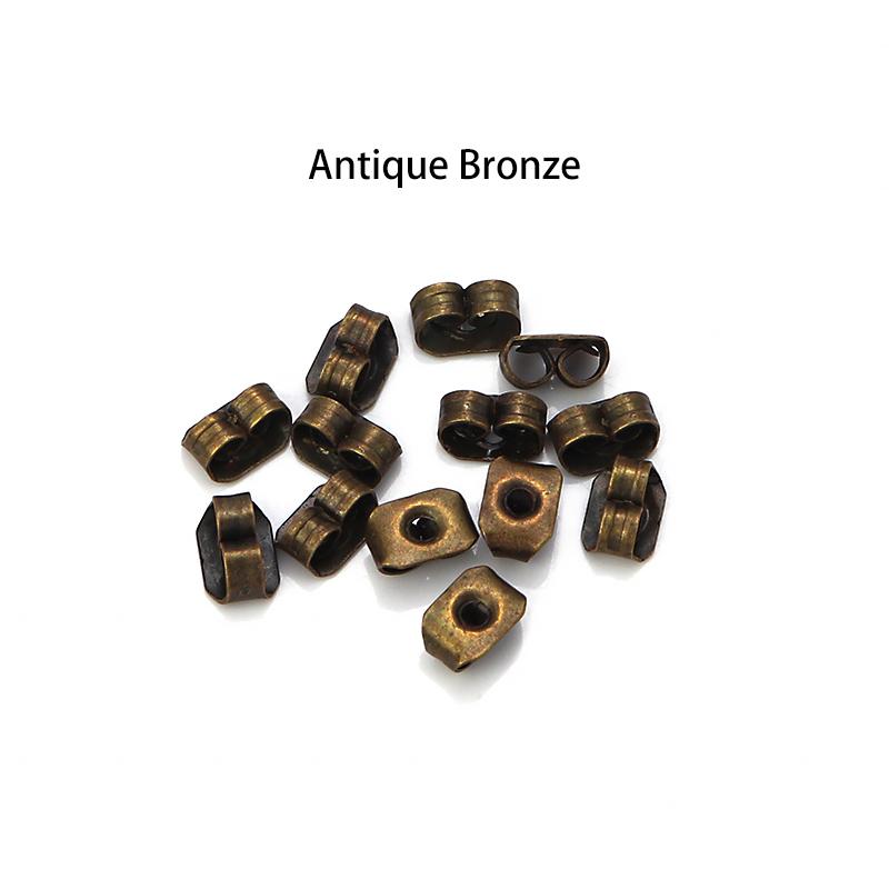 200Pcs/Lot Iron Gold Color Butterfly Scrolls Ear Post For Jewelry Making DIY Blocked Caps Studs Earring Backs Stopper Supplies