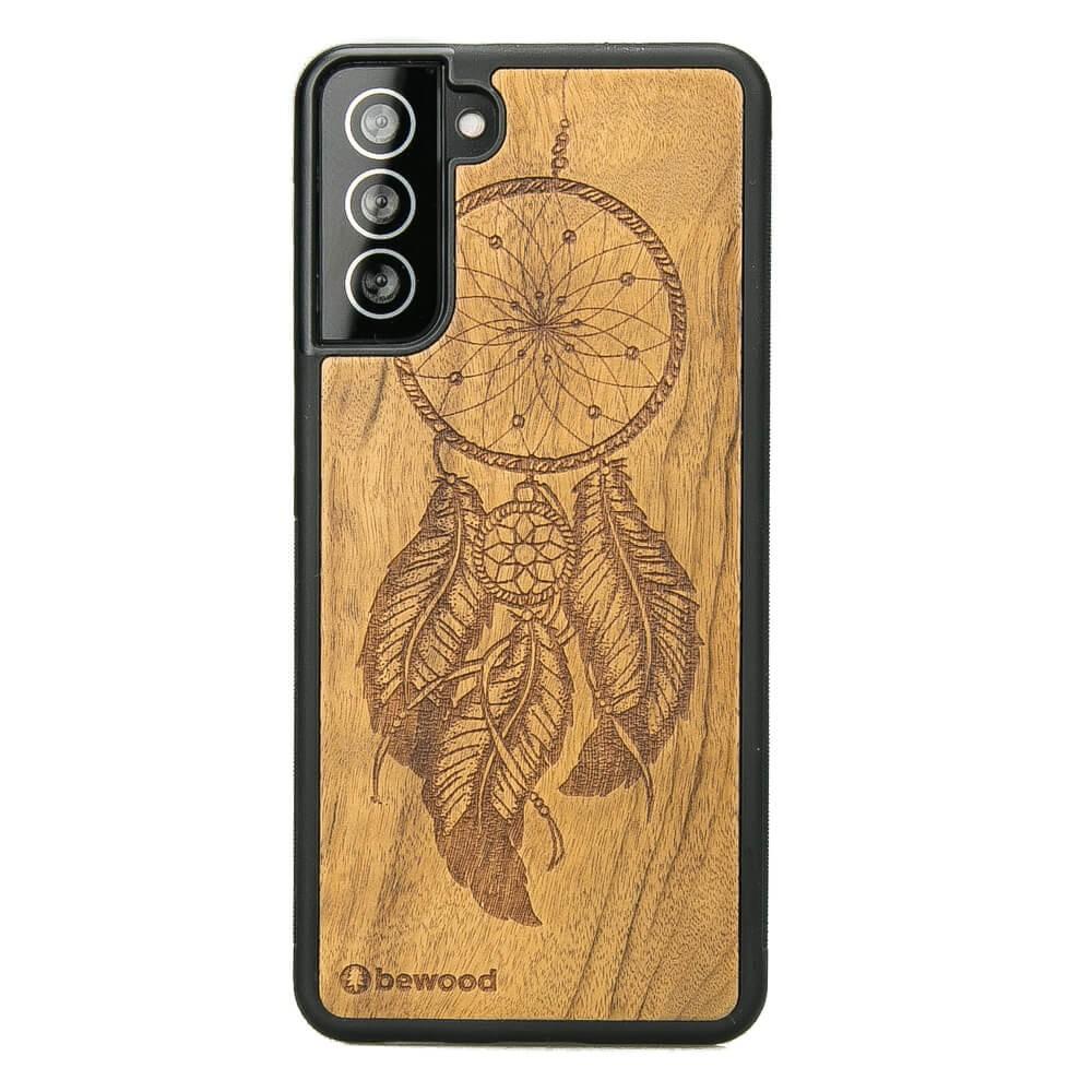 Wooden Case for Samsung Galaxy S21 Plus Dreamcatcher imbuia