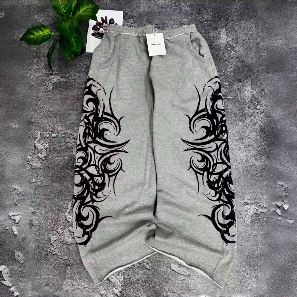 ZYLLO Claw Drievoudige Streep Fluorescentie Joggingbroek Y2K Streetwear Hip Hop Persoonlijkheid Glow Casual Broek Katoen Trekkoord Joggers kopen vanaf een prijs van 18