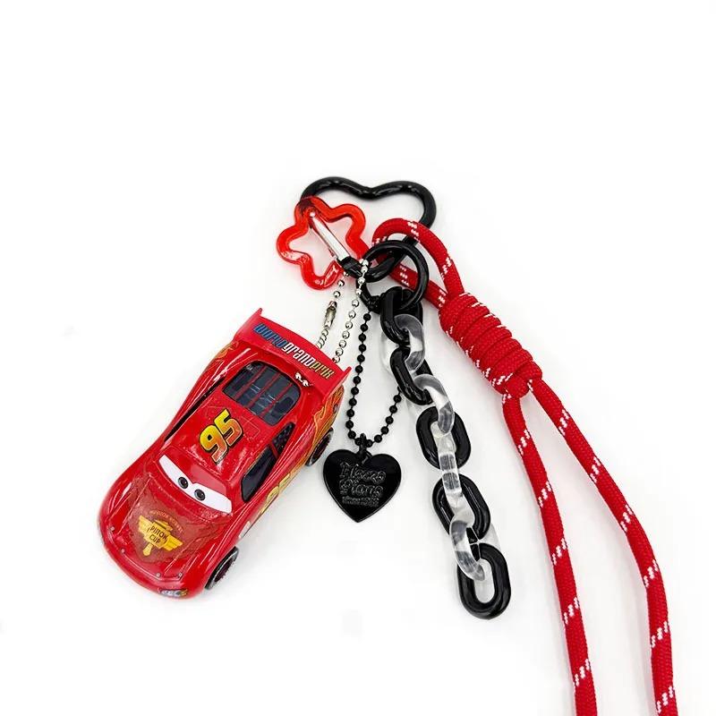

Disney Pixar Cars Keychain Set Lightning McQueen Classic Character Alloy Figures Collectible Gifts and Auto Accessories A