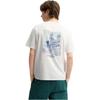 Fila X M.C. ESCHER Heritage Series Simple Fashion Knit Short Sleeve T-Shirt Men Tops F11M538129F-WT