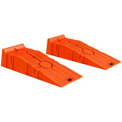 Set of 2 Plastic Car Ramps with Maximum Load 5 Tonnes, 91x30x21 Cm, Orange