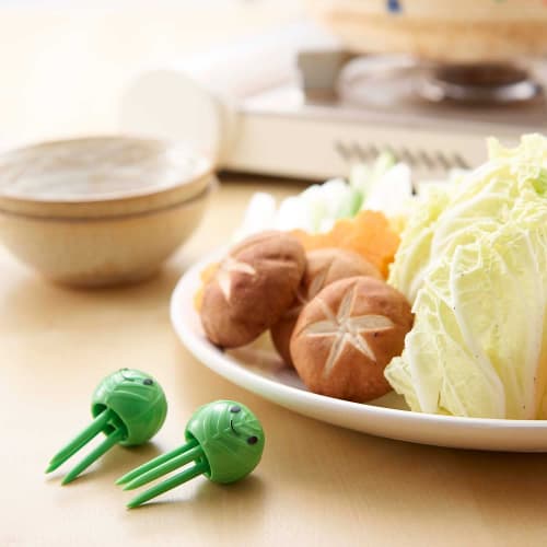 Bestco Cogit Stock Vegetables, Keeps Vegetables Fresh and Crisp, Core-Stick, Chibi Veggie Shaki-chan, Set of 2