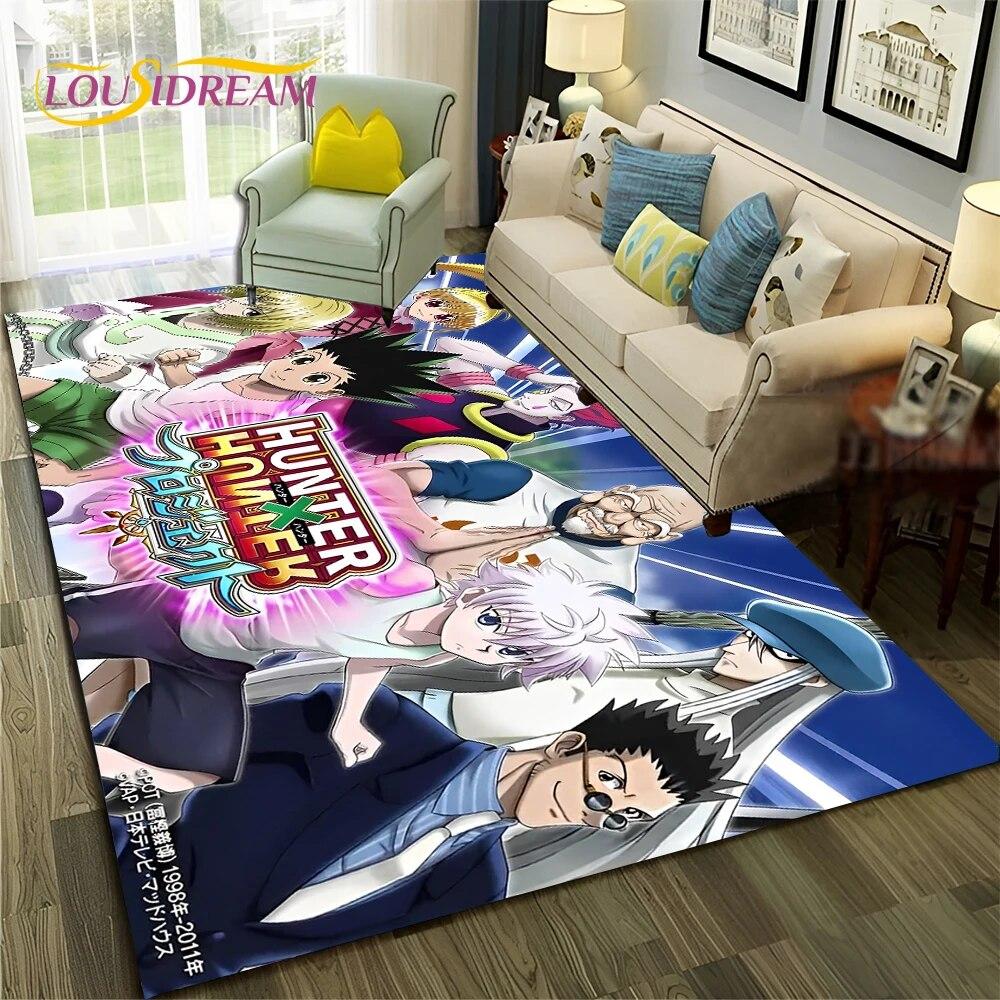 

Аніме Мультфільм HxH Hunter×Hunter HD Килимок для дому Вітальня Спальня Диван Придверний килимок Декор, дитячий килимок Нековзкий килимок 40x60cm