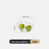 CCKO Gold-Edged Iceberg Pattern Glass Salad Bowl Set