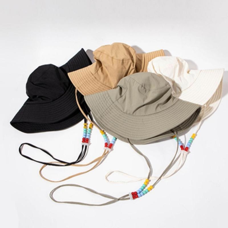 Portable Sun Hat Wide Brim Quick Drying Hat with Windproof Rope Breathable Sunshade for Outdoor Surprise Gift