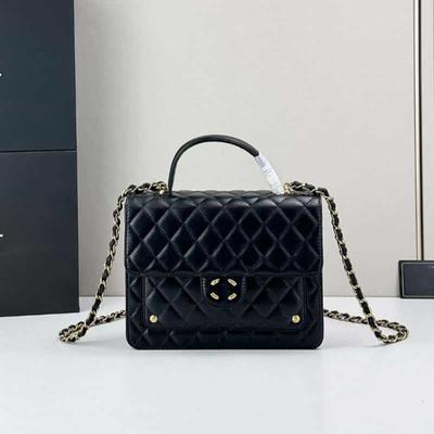 Explosive Wholesale Leather 25B Rhombus Chain Bag Backpack Rivet Messenger Women's Bag
