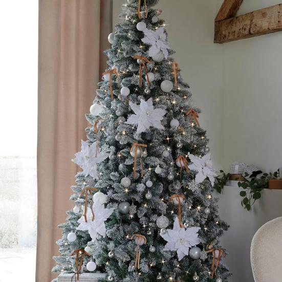 12 szt. Aksamitne kokardy świąteczne 6" x 8" Vintage kokardy na wieniec ozdoba świąteczna na choinkę pakowanie prezentów dekoracja wieńca girlandy