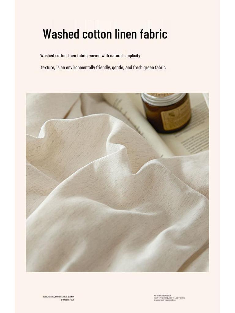 Warme Winterdecke: Superweiche Baumwoll-Leinen-Mischung mit Sojabohnenfaser