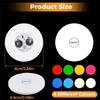 LED Untersetzer - NOBRAND - 8er Set - 6 cm - 7 Farben - Festliche Atmosphäre