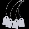 Jewellery Labels Price Tags Tie On White Strung Display