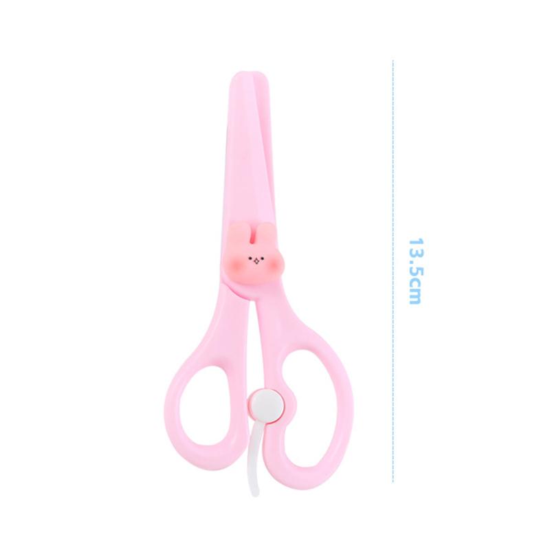 Tesoura de Papel Desenho Animado Para Crianças Coração Fofo Feminino Segura Para Crianças Não Machuca Tesoura de Papel Multifuncional Faca de Artesanato para Estudantes