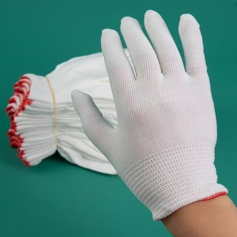 10pcs of 5 Pairs of White, Durable Gloves That Are Comfortable, Breathable,Very Elastic,Fit The Palm Very Well,Easier To Operate