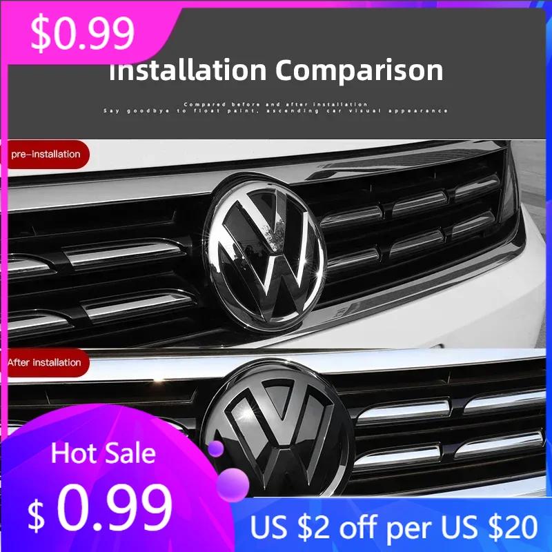BPX1 New 2025 Car Front Grille Sticker Rear Trunk Decoration Cover Accessories For Volkswagen GTI Golf R-Line VW Polo CC Passat Tigu QS8 knuz4
