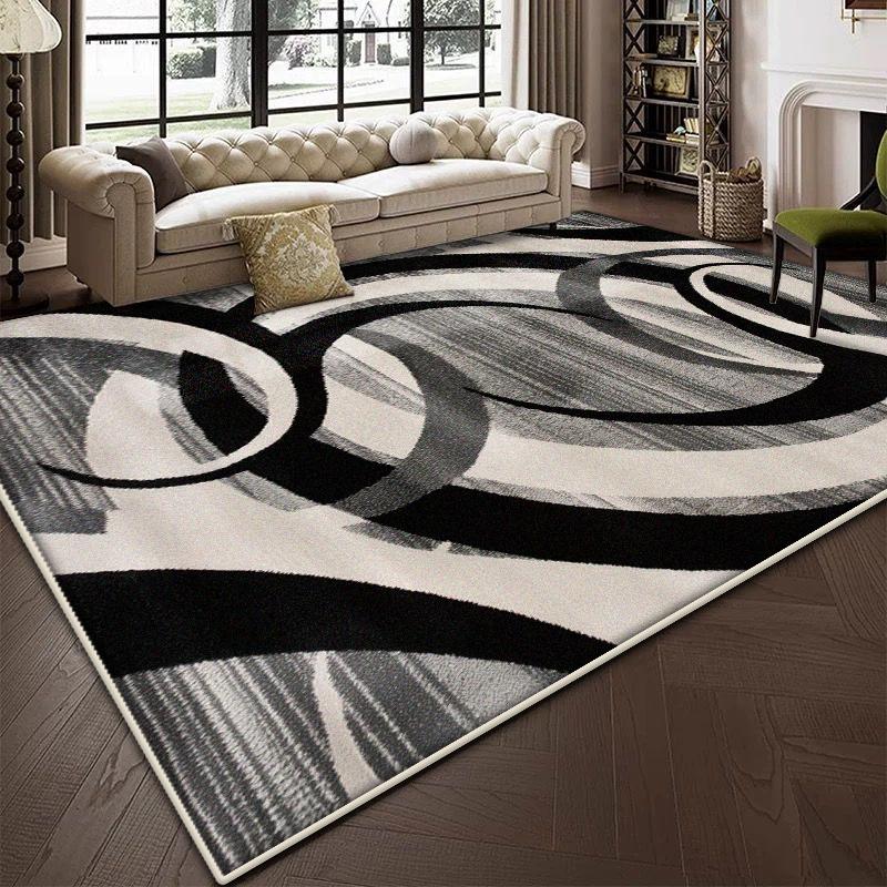 Nordic Abstract Large Living Room Carpets Luxury Decoration Home Sofa Fluffy Plush Rug 200x300CM Bedroom Antiskid Soft Mat Floor