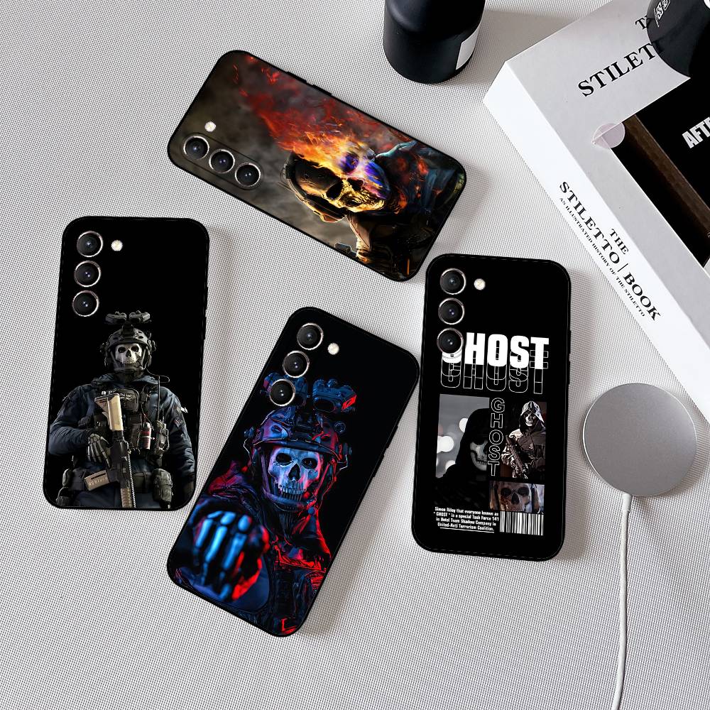 Game C-Call Of D-Duty GhostS Phone Case Black Ultra-thin Shockproof Case For Samsung S24/S25/S22/S30/Note20/Lite/Ultra/5G/Plus/F