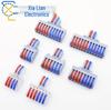 SPL-Splitter: 2-in-10-out, 2-in-12-out Quick Wiring Terminal, Press-Type, Orange/Multicolor.