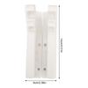 2pcs Plastic Wall Mounted Battery Holder White Black Battery Storage Dispenser Compact Space Saving Battery Dispenser Container