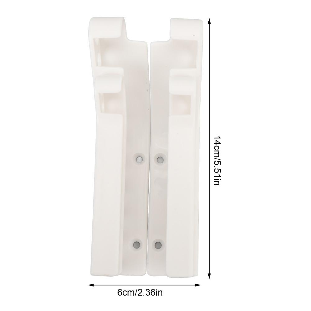 2pcs Plastic Wall Mounted Battery Holder White Black Battery Storage Dispenser Compact Space Saving Battery Dispenser Container