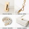 New Leather Women's Bag, Messenger Bag, High-end Chain, Single Shoulder, Simple Underarm Envelope, Commuter Small Square Bag.