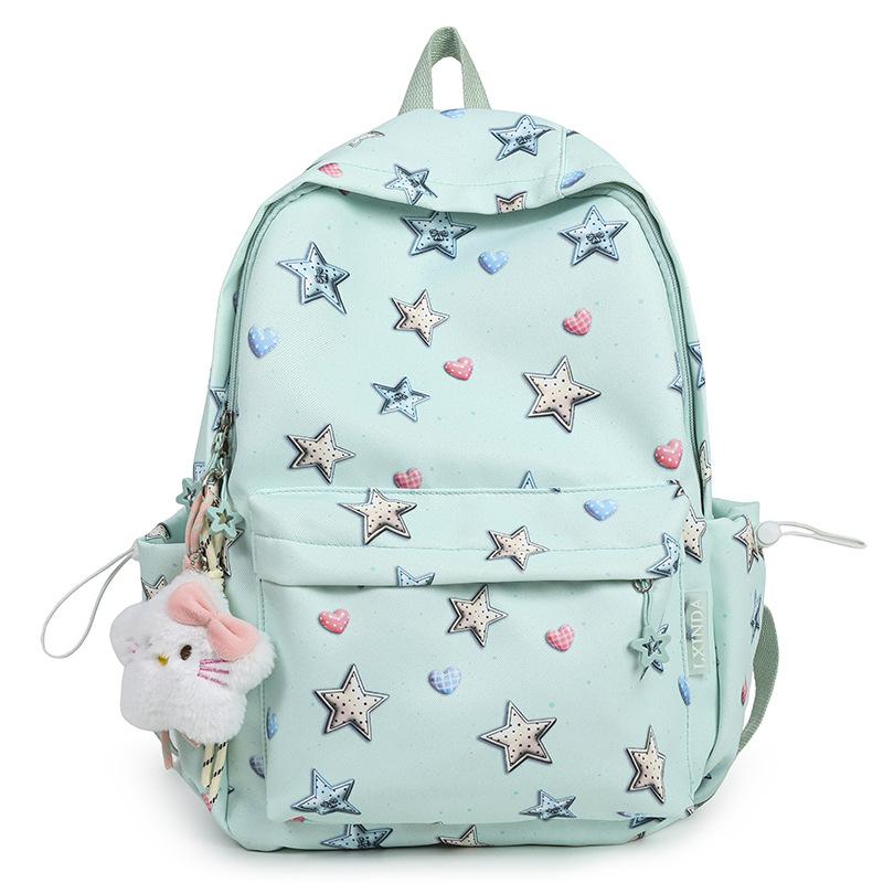 Schoolbag high-value girl schoolbag 1011 new ins wind junior high school student backpack fresh and sweet travel backpack