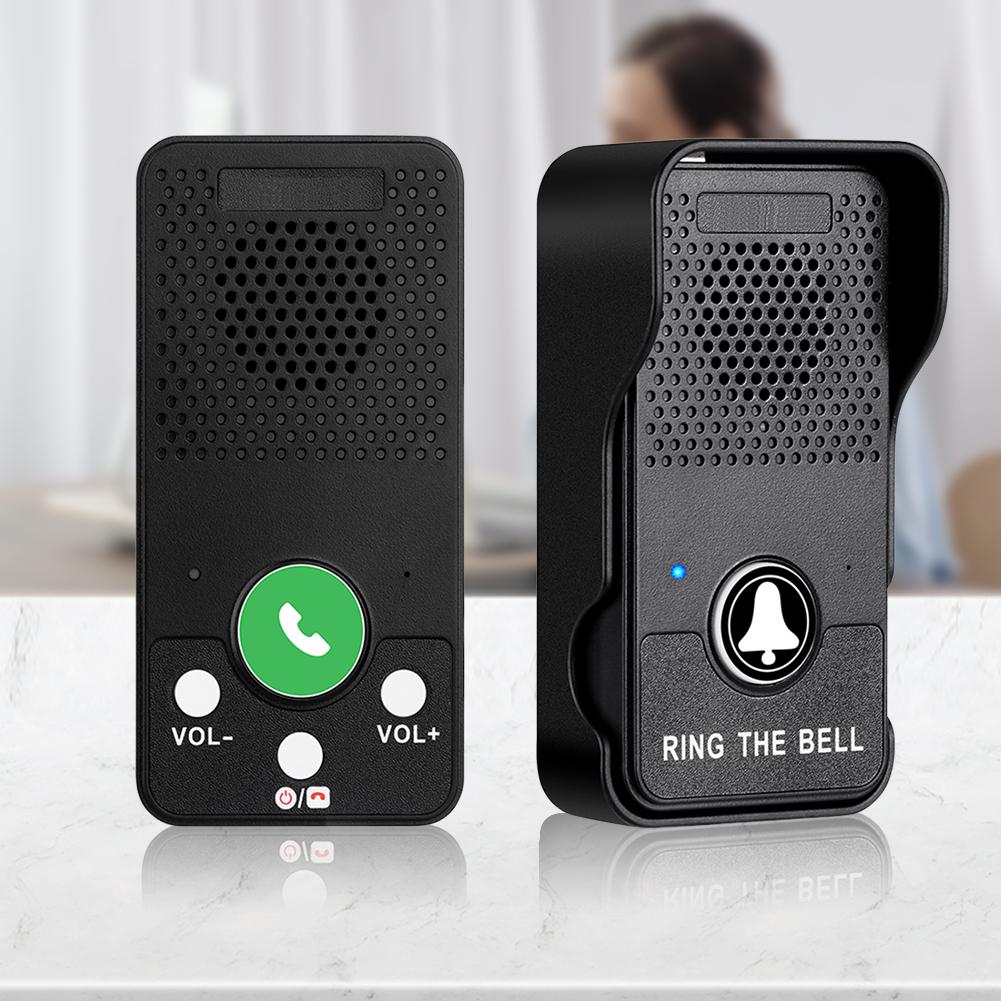 Wireless Doorbell Rechargeable Battery Hands Free Full Duplex Intercom Door Bell Waterproof One Press To Talk for House Office