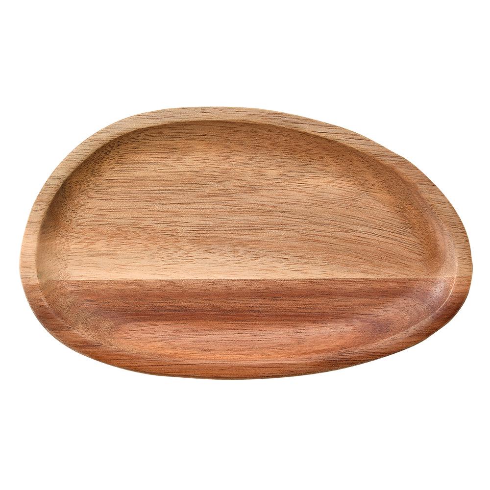 Japanese Style Acacia Wood Fruit and Dessert Bowl Multifunctional Tray