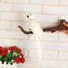 Realistic Parrot Figurine Garden Decoration Artificial Bird Ornament Feathered Craft for Indoor Outdoor Use Patio Yard Decor