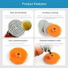 1pcs 80mm Polishing Pad Wet Dry Buff Disc Abrasive For Sanding Marble Granite Concrete Grinding Countertop Stone
