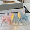 Novelty Dog Shape LED Desk Lamp Reading Light Featuring Adjustable Head and Flexible Limbs Plastic Texture for Reading