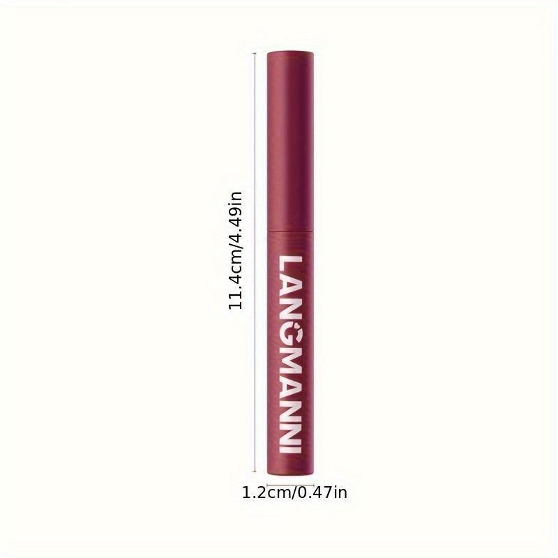Caneta de batom fosco 12 cores, à prova d'água, nude, brilho labial, maquiagem de longa duração, copo antiaderente, sexy, feminino, veludo, vermelho, batom, cosmético