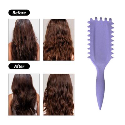 Bounce Curl Defining Hair Brush Soft Bristles Scalp Massage Women Girls Curly Hair Shaping Styling Detangling Comb Hairdressing Tool