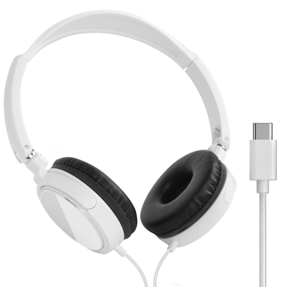 3,5mm/Typ-C Kabelgebundene Kopfhörer Faltbares Verstellbares Headset Bass Stereo Kopfhörer Für PC MP3 Handy Kopfhörer Mit Geräuschunterdrückung