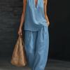 Halter V-neck Sleeveless Women's Casual Set 2026
