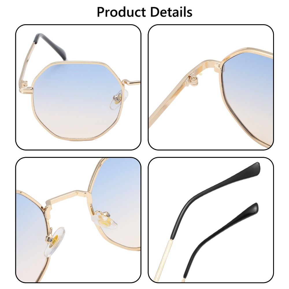 Break Accessories Small Men's Sunglasses Shades Hexagon Sunglasses for Women Polygon Sun Glasses