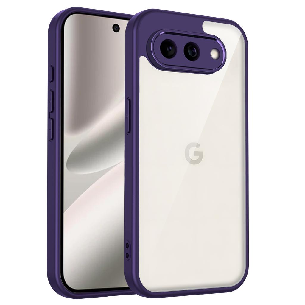 Etui na Google Pixel 9A 10A z poduszką powietrzną, odporne na wstrząsy, silikonowy zderzak, przezroczysta matowa tylna okładka, twarde etui na telefon na Google Pixel 10A