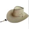 New Curved Brim Western Cowboy Hat Large Ethnic Top Hat Tibetan Style Roll Brim Cowgirl Cap for Women Men