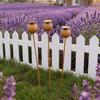 Rusty Outdoor Daisy Flower Metal Yard Stake, Rusted Iron Art Flower Garden Decoration, Weather-Resistant Garden Ornament for Lawn, Pathway, Patio, or