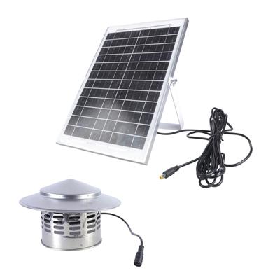 Solar Roof Ventilator 110mm Duct With 15W Solar Panel For Greenhouse Kitchen Bathroom Energy Efficient Low Noise