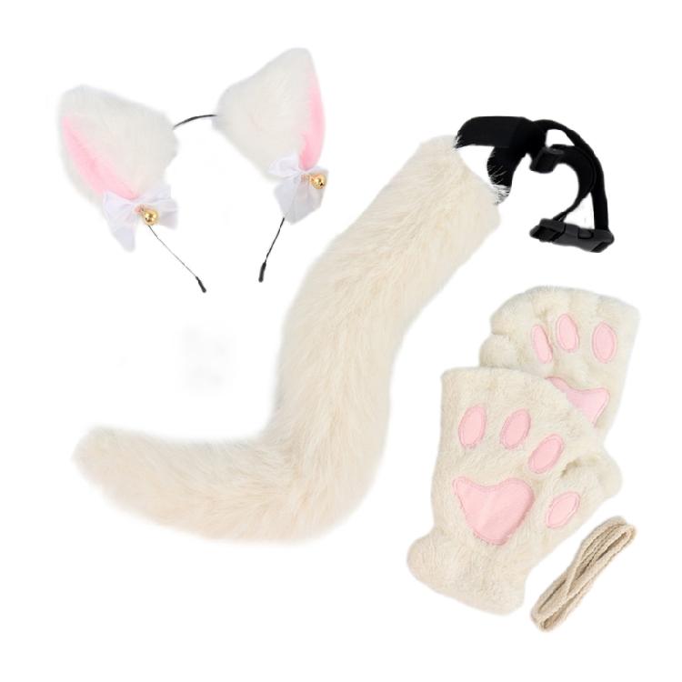 Halloween Animal Dress up Costume Includes Headband, Tail, Gloves for Girl Cosplay Halloween