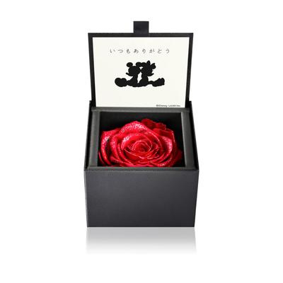 AMOROSA Preserved Flower Diamond Rose Box 85 Disney Thank You Always Bright Red Day Valentine Gift Flower Birthday Anniversary Proposal DS85ITS