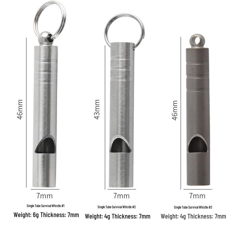 Brangdy Stainless Steel Whistle Keychain - Simple Style